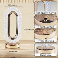Crystal Diamond Table Lamp