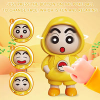 Shin-Chan Rotating Face Keychain