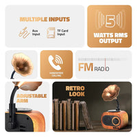 Retro Vinyl Bluetooth Speaker