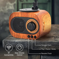 Retro Vinyl Bluetooth Speaker