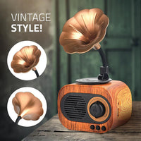 Retro Vinyl Bluetooth Speaker