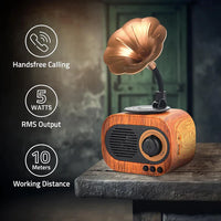 Retro Vinyl Bluetooth Speaker