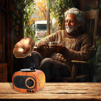 Retro Vinyl Bluetooth Speaker