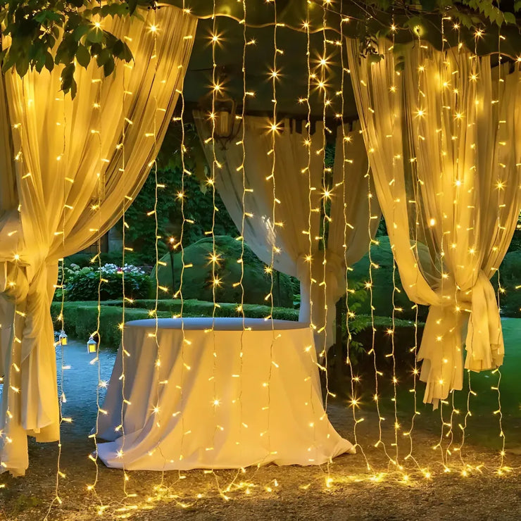 Curtain LED Lights | Warm White | Diwali Decoration