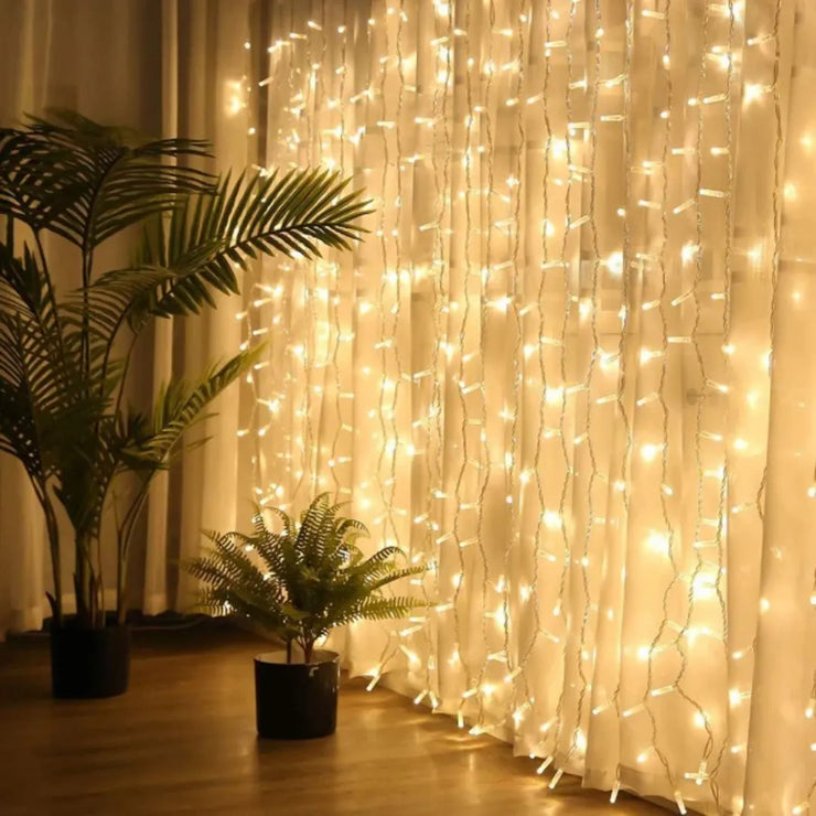 Curtain LED Lights | Warm White | Diwali Decoration