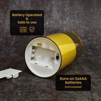Battery Operated Flameless LED Pillar Candles Pack of 3 - Moving Flame, 10 Key Remote & Timer Controlled