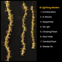 Glitter Curtain LED String Light | Warm White | Diwali Decoration