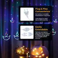Diya Curtain Lights | Multi