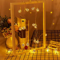 Metal Moroccan Balls Decorative String Lights - Warm White | Diwali Decoration