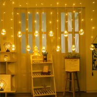 Wish Ball Curtain Lights | 12 Wish Balls | Warm White LED