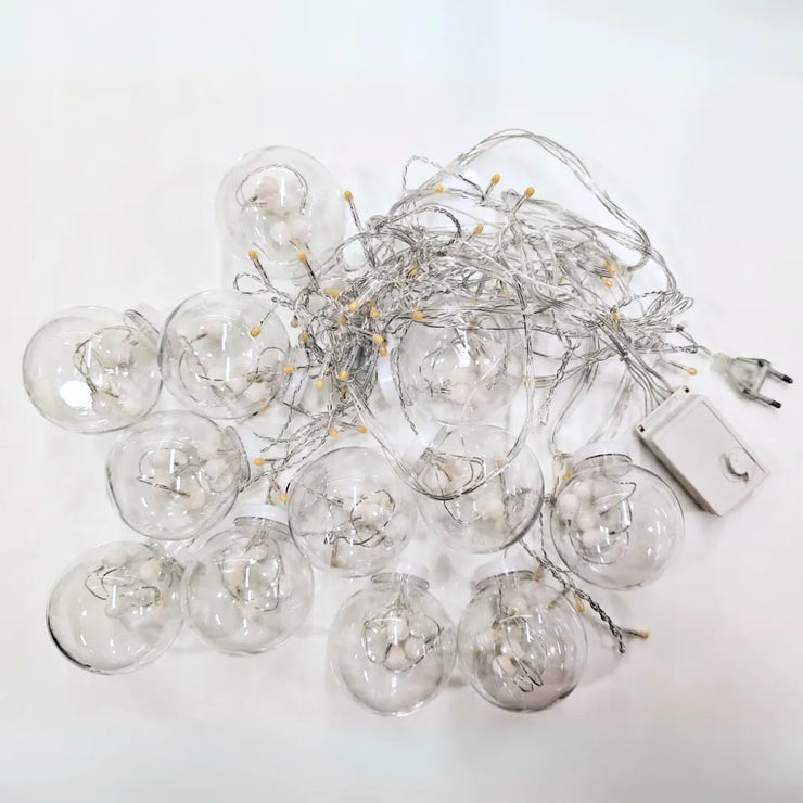 Wish Ball Curtain Lights | 12 Wish Balls | Warm White LED