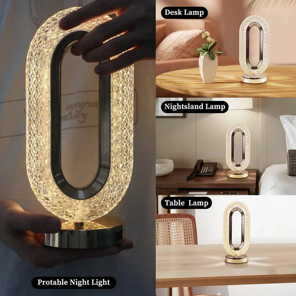 Crystal Diamond Table Lamp