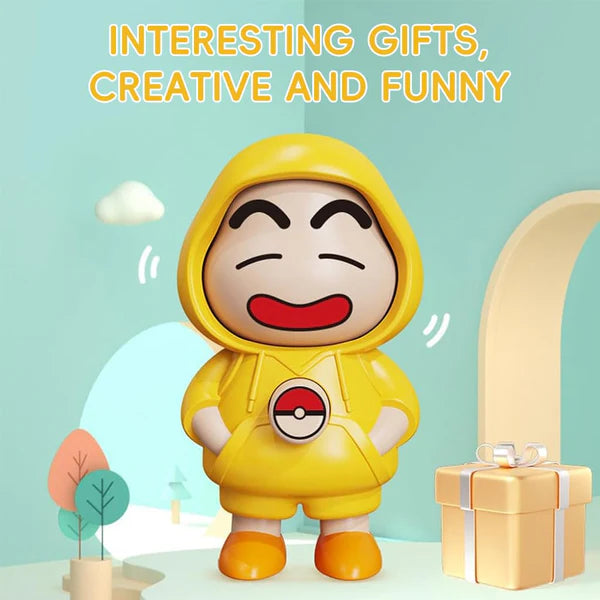 Shin-Chan Rotating Face Keychain