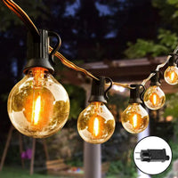 G40 Outdoor Bulb String Lights Hanging - IP44 Rainproof G40 Globe LED Bulbs