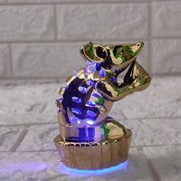 LED Mushak Lights (Set of 2) – Colour-Changing Decorative Ganpati Décor | Battery Operated | Safe & Smokeless