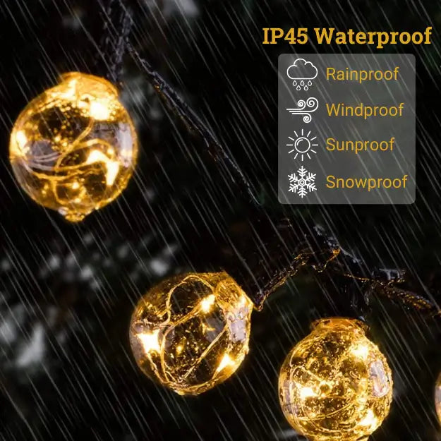 G40 Outdoor Bulb String Lights Hanging - IP44 Rainproof G40 Globe LED Bulbs